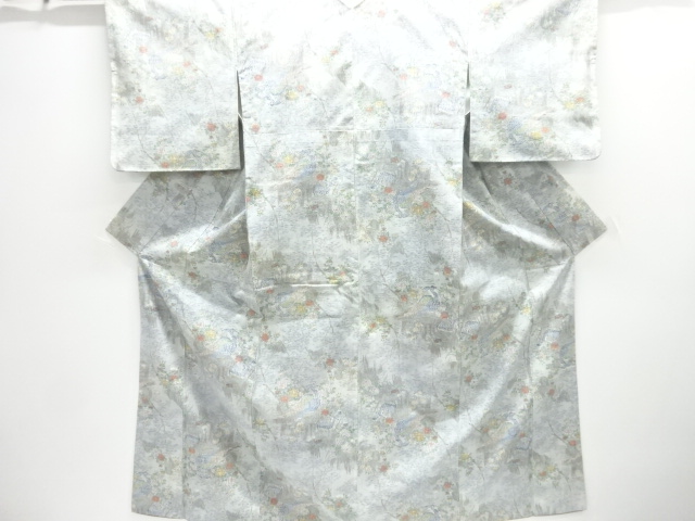 JAPANESE KIMONO / TSUMUGI / WOVEN PEACOCK